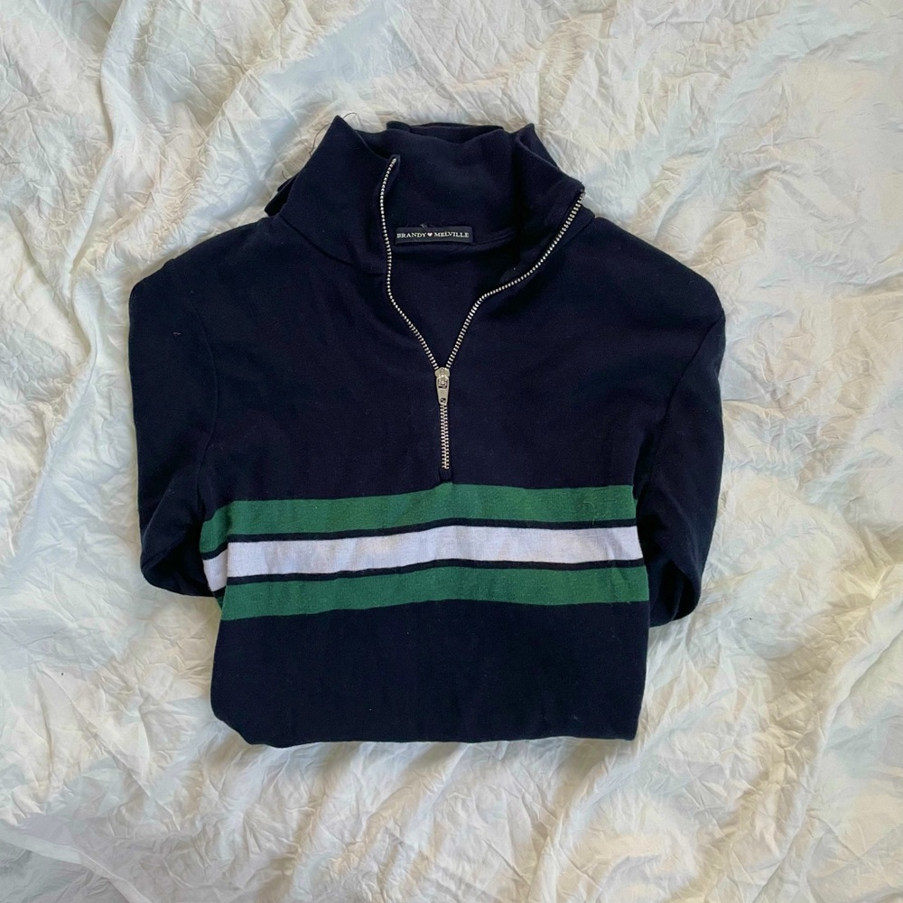 Brandy Melville Half Zip Long Sleeve